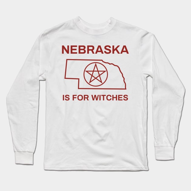 Nebraska is for witches Long Sleeve T-Shirt by percygohst